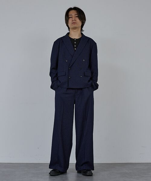 ABAHOUSE / アバハウス テーラードジャケット | 【AH ABAHOUSE】クロップド ダブルテーラードジャケット / セットアッ | 詳細22