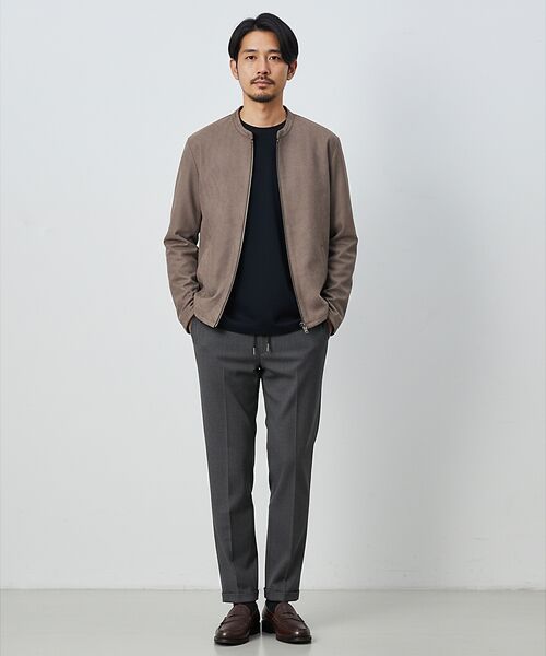 ABAHOUSE / アバハウス ブルゾン | 【スエードライク】シングルライダース ブルゾン | 詳細4