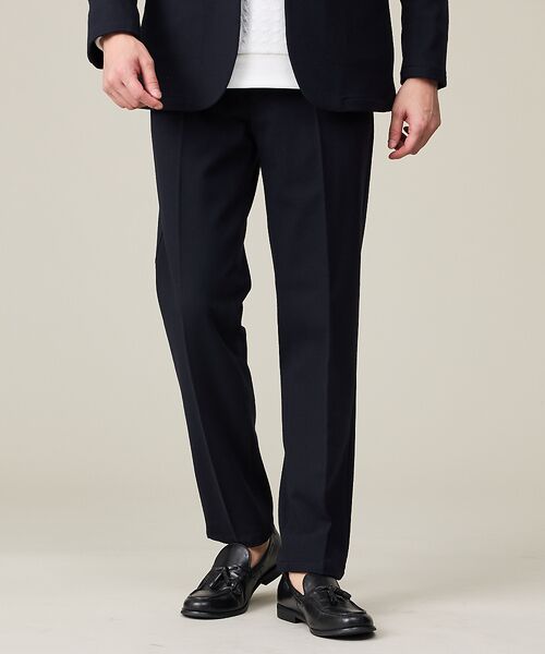 ABAHOUSE/アバハウス 【WINTER SHIELD】カシミヤタッチ スラックス / セットアップ対応 ネイビー 46 ABAHOUSE/アバハウス 【WINTER SHIELD】カシミヤタッチ スラックス / セットアップ対応 ネイビー 46