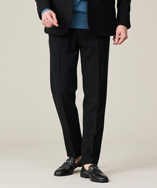 ABAHOUSE/アバハウス 【WINTER SHIELD】カシミヤタッチ スラックス / セットアップ対応 ブラック 48 ABAHOUSE/アバハウス 【WINTER SHIELD】カシミヤタッチ スラックス / セットアップ対応 ブラック 48