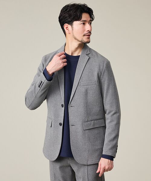 ABAHOUSE/アバハウス 【WINTER SHIELD】カシミヤタッチ ジャケット / セットアップ対応 グレー 48 ABAHOUSE/アバハウス 【WINTER SHIELD】カシミヤタッチ ジャケット / セットアップ対応 グレー 48