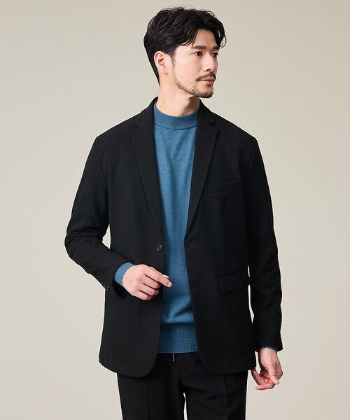 ABAHOUSE/アバハウス 【WINTER SHIELD】カシミヤタッチ ジャケット / セットアップ対応 ブラック 46 ABAHOUSE/アバハウス 【WINTER SHIELD】カシミヤタッチ ジャケット / セットアップ対応 ブラック 46