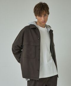 ABAHOUSE / アバハウス ブルゾン | 【セットアップ対応】ウールミルド CPOシャツブルゾン/ ボックスシルエット