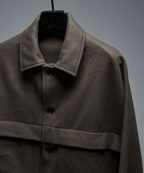 ABAHOUSE / アバハウス ブルゾン | 【セットアップ対応】ウールミルド CPOシャツブルゾン/ ボックスシルエット | 詳細2