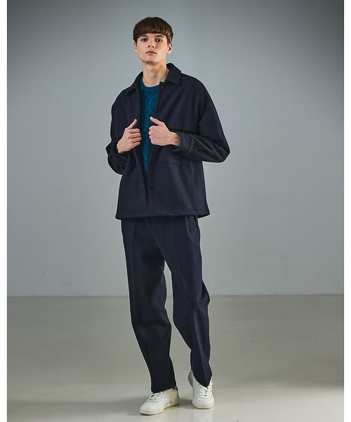 ABAHOUSE / アバハウス ブルゾン | 【セットアップ対応】ウールミルド CPOシャツブルゾン/ ボックスシルエット | 詳細7