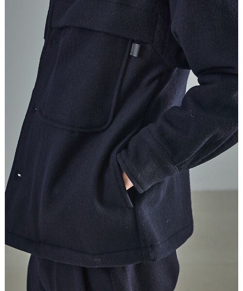 ABAHOUSE / アバハウス ブルゾン | 【セットアップ対応】ウールミルド CPOシャツブルゾン/ ボックスシルエット | 詳細16