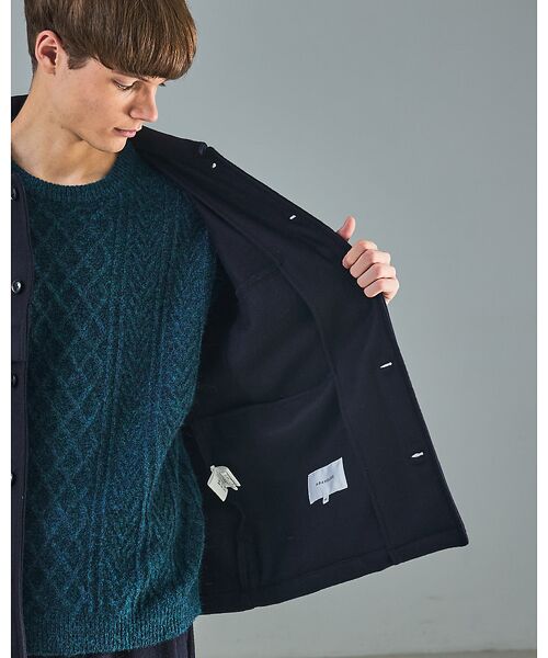 ABAHOUSE / アバハウス ブルゾン | 【セットアップ対応】ウールミルド CPOシャツブルゾン/ ボックスシルエット | 詳細17