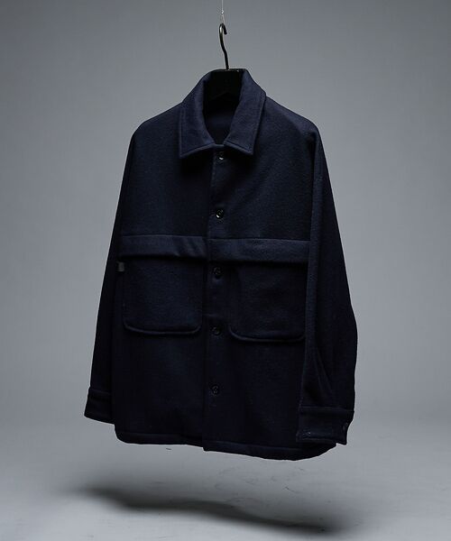 ABAHOUSE / アバハウス ブルゾン | 【セットアップ対応】ウールミルド CPOシャツブルゾン/ ボックスシルエット | 詳細19
