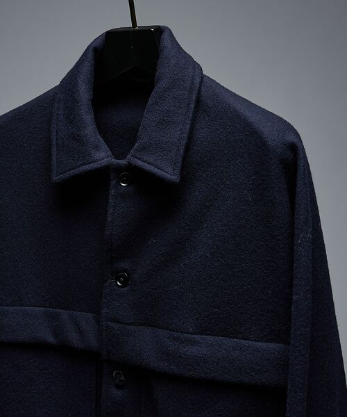ABAHOUSE / アバハウス ブルゾン | 【セットアップ対応】ウールミルド CPOシャツブルゾン/ ボックスシルエット | 詳細20