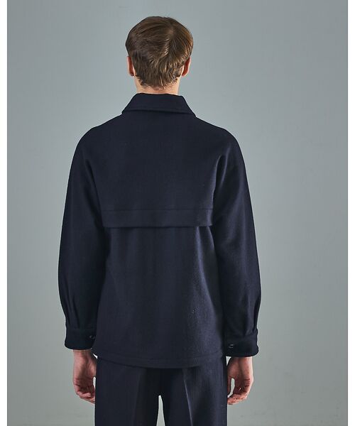 ABAHOUSE / アバハウス ブルゾン | 【セットアップ対応】ウールミルド CPOシャツブルゾン/ ボックスシルエット | 詳細9