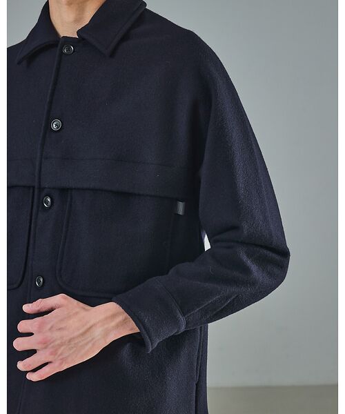 ABAHOUSE / アバハウス ブルゾン | 【セットアップ対応】ウールミルド CPOシャツブルゾン/ ボックスシルエット | 詳細11