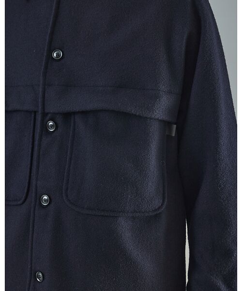 ABAHOUSE / アバハウス ブルゾン | 【セットアップ対応】ウールミルド CPOシャツブルゾン/ ボックスシルエット | 詳細12