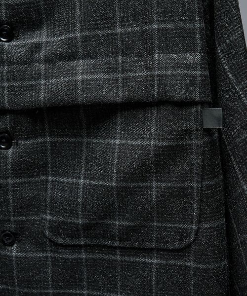 ABAHOUSE / アバハウス ブルゾン | 【セットアップ対応】ウールライク チェック CPOシャツブルゾン / ボックスシ | 詳細13