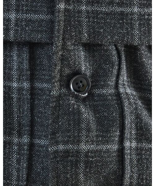 ABAHOUSE / アバハウス ブルゾン | 【セットアップ対応】ウールライク チェック CPOシャツブルゾン / ボックスシ | 詳細6