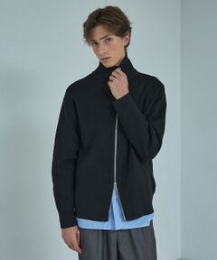 ABAHOUSE / アバハウス ニット・セーター | 12ゲージ 畦編み ドライバーズニット / ダブルジップ