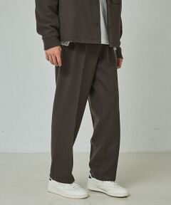 ABAHOUSE / アバハウス パンツ | 【セットアップ対応】ウールミルド ボリュームタック ワイドスラックス