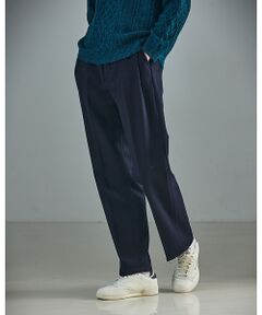 ABAHOUSE / アバハウス パンツ | 【セットアップ対応】ウールミルド ボリュームタック ワイドスラックス