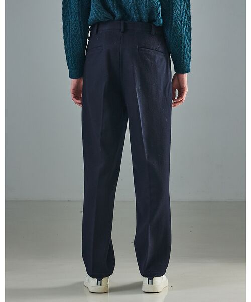 ABAHOUSE / アバハウス パンツ | 【セットアップ対応】ウールミルド ボリュームタック ワイドスラックス | 詳細9