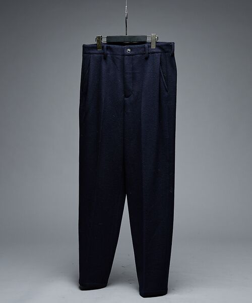 ABAHOUSE / アバハウス パンツ | 【セットアップ対応】ウールミルド ボリュームタック ワイドスラックス | 詳細14