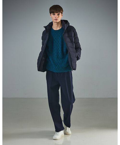 ABAHOUSE / アバハウス パンツ | 【セットアップ対応】ウールミルド ボリュームタック ワイドスラックス | 詳細16