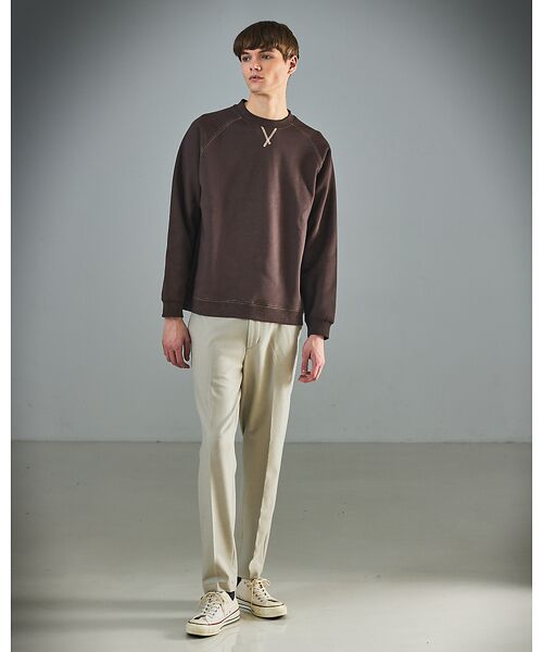 ABAHOUSE / アバハウス その他パンツ | 【コスミカルウォーム】 ノータック イージースラックス / スリムシルエット | 詳細1