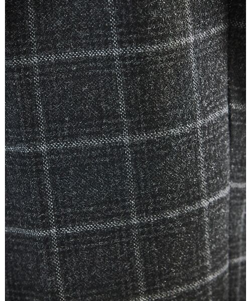 ABAHOUSE / アバハウス パンツ | 【セットアップ対応】ウールライク チェック ボリュームタック ワイドスラックス | 詳細7