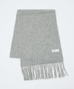 ABAHOUSE / アバハウス マフラー・ショール・スヌード・ストール | ウール×カシミヤ フリンジ マフラー / ON・OFF兼用