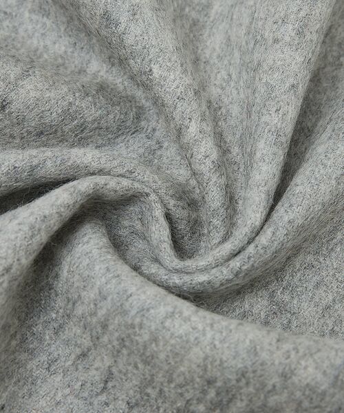 ABAHOUSE / アバハウス マフラー・ショール・スヌード・ストール | ウール×カシミヤ フリンジ マフラー / ON・OFF兼用 | 詳細1