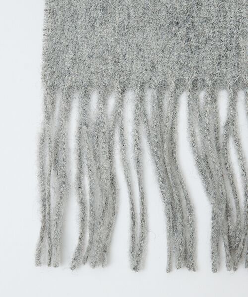 ABAHOUSE / アバハウス マフラー・ショール・スヌード・ストール | ウール×カシミヤ フリンジ マフラー / ON・OFF兼用 | 詳細2