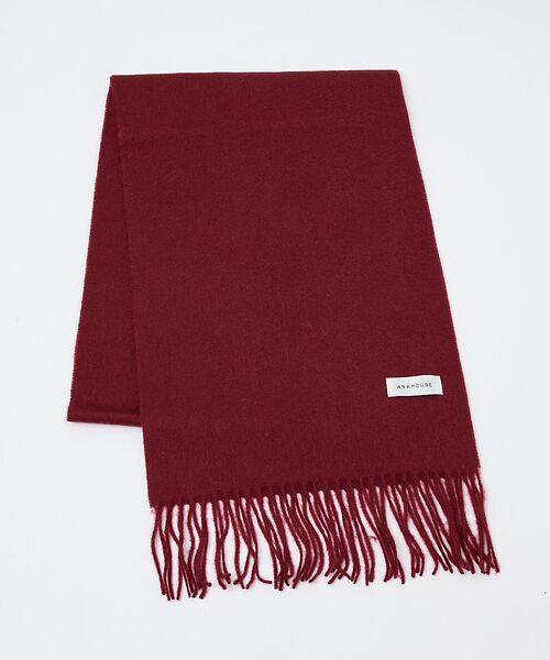 ABAHOUSE / アバハウス マフラー・ショール・スヌード・ストール | ウール×カシミヤ フリンジ マフラー / ON・OFF兼用 | 詳細5