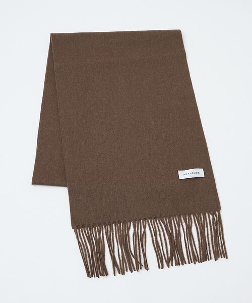 ABAHOUSE / アバハウス マフラー・ショール・スヌード・ストール | ウール×カシミヤ フリンジ マフラー / ON・OFF兼用 | 詳細9