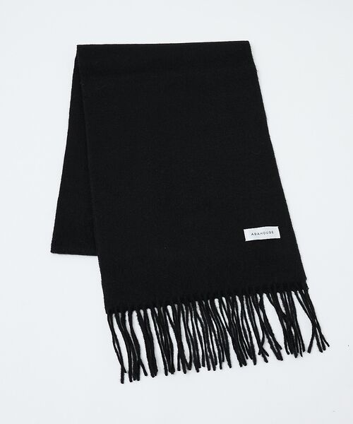 ABAHOUSE / アバハウス マフラー・ショール・スヌード・ストール | ウール×カシミヤ フリンジ マフラー / ON・OFF兼用 | 詳細11