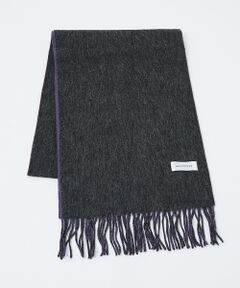 ABAHOUSE / アバハウス マフラー・ショール・スヌード・ストール | ウール×カシミヤ リバーシブル マフラー / ON・OFF兼用