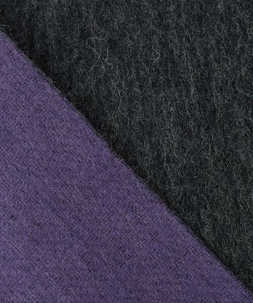 ABAHOUSE / アバハウス マフラー・ショール・スヌード・ストール | ウール×カシミヤ リバーシブル マフラー / ON・OFF兼用 | 詳細3