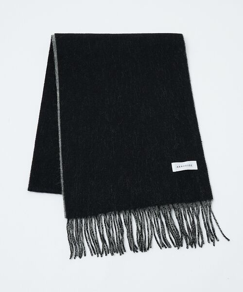 ABAHOUSE / アバハウス マフラー・ショール・スヌード・ストール | ウール×カシミヤ リバーシブル マフラー / ON・OFF兼用 | 詳細10