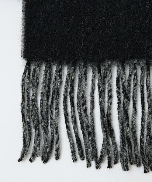 ABAHOUSE / アバハウス マフラー・ショール・スヌード・ストール | ウール×カシミヤ リバーシブル マフラー / ON・OFF兼用 | 詳細11