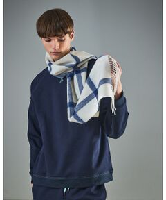 ABAHOUSE / アバハウス マフラー・ショール・スヌード・ストール | ウール×カシミヤ　チェック マフラー / ON・OFF兼用