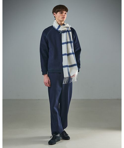 ABAHOUSE / アバハウス マフラー・ショール・スヌード・ストール | ウール×カシミヤ　チェック マフラー / ON・OFF兼用 | 詳細1