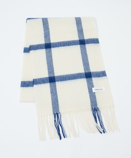 ABAHOUSE / アバハウス マフラー・ショール・スヌード・ストール | ウール×カシミヤ　チェック マフラー / ON・OFF兼用 | 詳細4