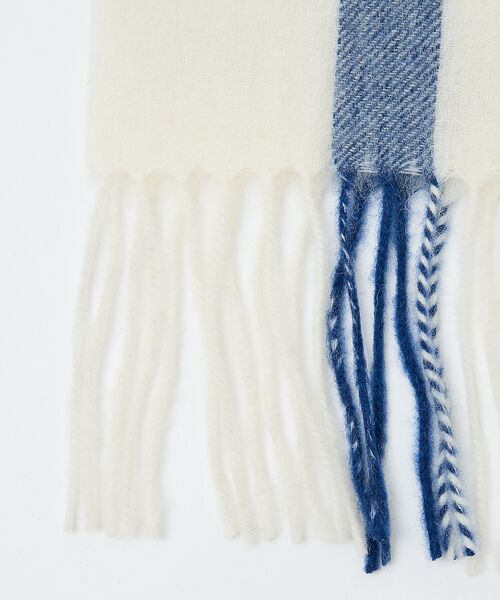 ABAHOUSE / アバハウス マフラー・ショール・スヌード・ストール | ウール×カシミヤ　チェック マフラー / ON・OFF兼用 | 詳細5