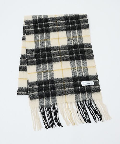ABAHOUSE / アバハウス マフラー・ショール・スヌード・ストール | ウール×カシミヤ　チェック マフラー / ON・OFF兼用 | 詳細8