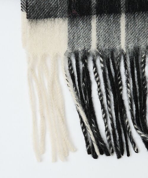 ABAHOUSE / アバハウス マフラー・ショール・スヌード・ストール | ウール×カシミヤ　チェック マフラー / ON・OFF兼用 | 詳細9