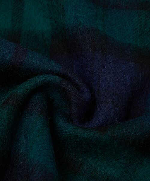 ABAHOUSE / アバハウス マフラー・ショール・スヌード・ストール | ウール×カシミヤ　チェック マフラー / ON・OFF兼用 | 詳細10