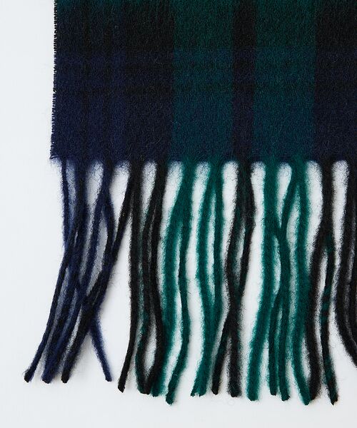 ABAHOUSE / アバハウス マフラー・ショール・スヌード・ストール | ウール×カシミヤ　チェック マフラー / ON・OFF兼用 | 詳細12