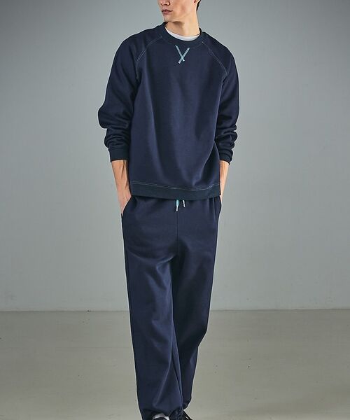 ABAHOUSE / アバハウス スウェット | リバーフリース カラースウェット プルオーバー / セットアップ対応 | 詳細20