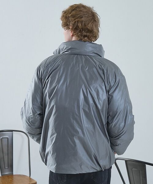 ABAHOUSE / アバハウス ダウンジャケット・ベスト | 【リバーシブル】シャーリング パデッドブルゾン / 中綿ジャケット / 撥水 | 詳細21