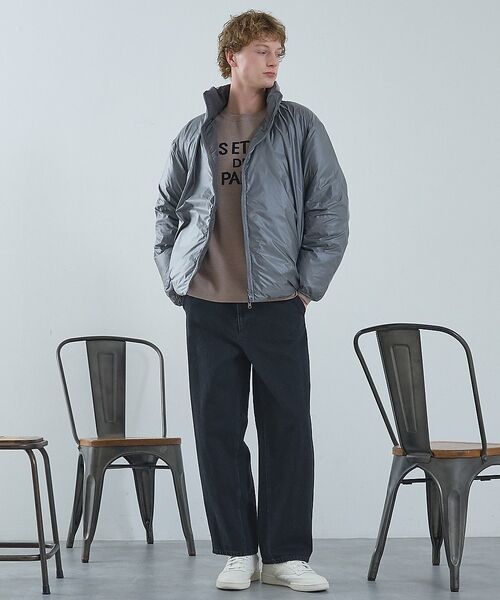 ABAHOUSE / アバハウス ダウンジャケット・ベスト | 【リバーシブル】シャーリング パデッドブルゾン / 中綿ジャケット / 撥水 | 詳細23