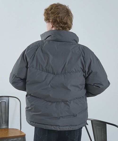 ABAHOUSE / アバハウス ダウンジャケット・ベスト | 【リバーシブル】シャーリング パデッドブルゾン / 中綿ジャケット / 撥水 | 詳細27