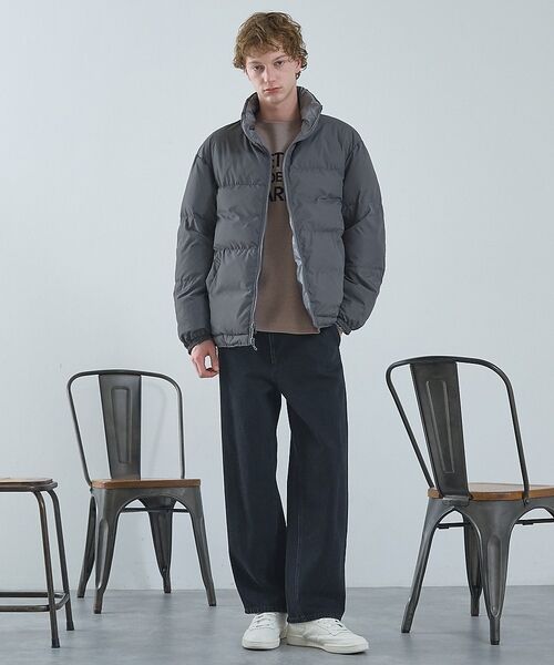 ABAHOUSE / アバハウス ダウンジャケット・ベスト | 【リバーシブル】シャーリング パデッドブルゾン / 中綿ジャケット / 撥水 | 詳細28