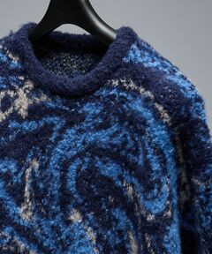 ABAHOUSE / アバハウス ニット・セーター | ループシャギー マーブル グラデーションニット【予約】